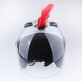 thumbnail image 4 of Accesorio para casco Mohawk, disfraz, postizo para motocicleta, ciclismo, rojo, 4 of 9