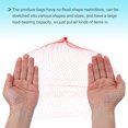 thumbnail image 4 of Paquete de 100 bolsas de malla reutilizables para productos, 40cm/16 pulgadas, bolsas de almacenamiento lavables reutilizables para frutas frescas, verduras, mariscos, rojas, 4 of 5