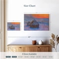 thumbnail image 4 of Elephant Stock Stacks Of Wheat Sunset Snow Effect 1890-1891 Wall Art - Horizontal Canvas Wall Art - Living Room Wall Decor - Abstract Canvas - Gray And Blue Decor By Claude Monet - 24" x 16", 4 of 8