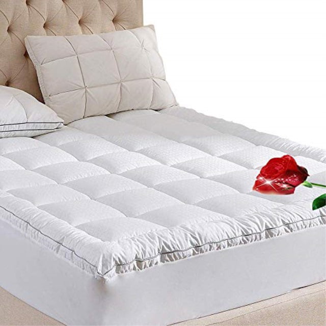 whatsbedding king size mattress topper king size 400t
