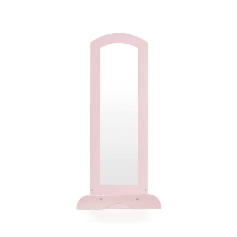 Guidecraft Kids' Wooden Storage Organizer Wardrobe Cabinet: Pink Furniture  with Mirror, Clothing Rack - Walmart.com