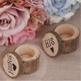 thumbnail image 4 of Cajas para anillos de boda Matsuzay Soporte de collar Vintage Madera 6x6x5,2 cm, 4 of 6