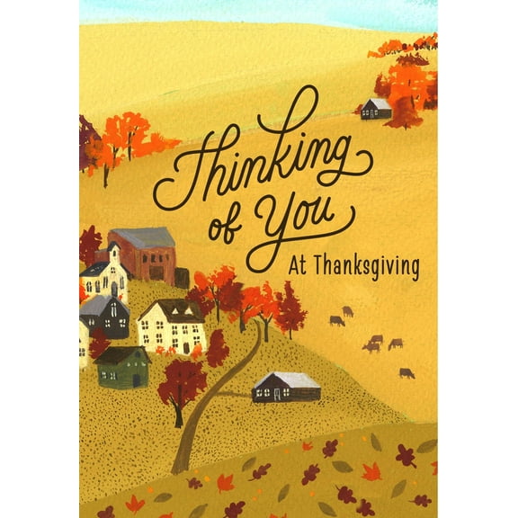 Hallmark Business Bulk Thanksgiving Appreciation Cards (Country Village), 25 Pack