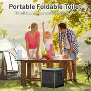 Portable Toilet for Adults - 12.4'' *14.5'' Outdoor Emergency Potty for Camping, Road Trip, Car, Tent, Truck Drivers