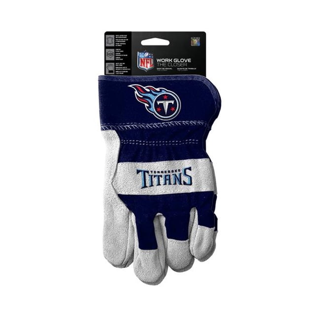 The Sports Vault 7183101547 Tennessee Titans the Closer Design Work Style Gloves