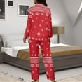 thumbnail image 7 of Kuiaobaty Labrador Dog Print Women's Pajama Sets Christmas Snowflake Long Sleeve Button Down Sleepwear Xmas Nightwear Soft Pjs Lounge Sets, XS, 7 of 7