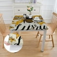 thumbnail image 2 of Acheng Bee Yellow Bow Cute Square Tablecloth Washable for Home Kitchen Outdoor Decoration 100% Polyester Fiber 52*52, 2 of 8