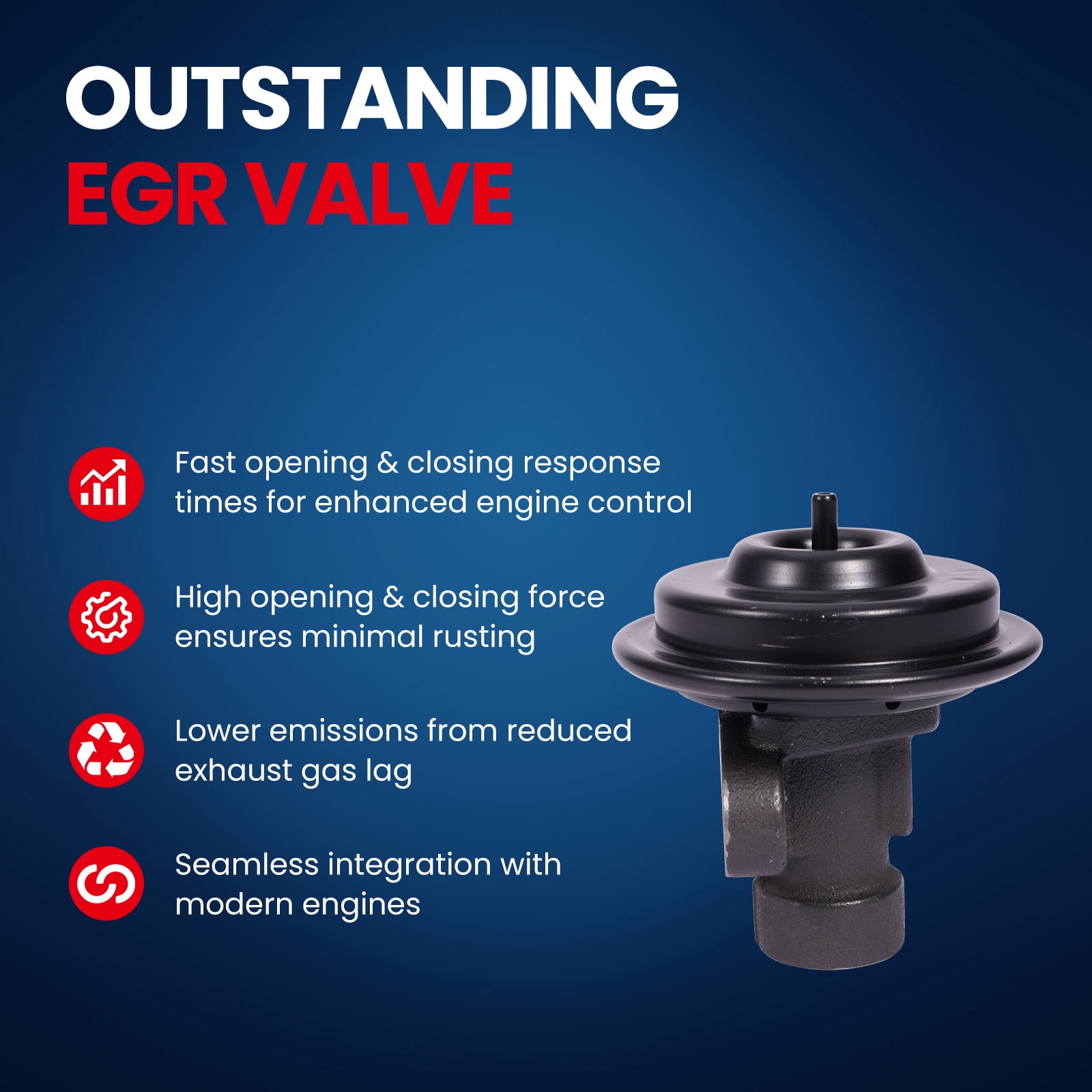MOCA AUTOPARTS EGV671 Exhaust Gas Recirculation EGR Valve Fit for 1998-2003 Ford Ranger 3.0L & 1998-2003 Mazda B3000 3.0L