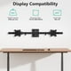 thumbnail image 2 of Soporte de pared para dos monitores WALI 012ARM-38 para 17-38" negro, 2 of 7