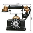 thumbnail image 2 of Yucurem Retro Telephone Model Desktop Ornament Craft Home Decoration Gift (A), 2 of 9