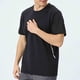 thumbnail image 5 of Camisetas de manga corta y cuello redondo para hombre, camisetas de entrenamiento, fitness, transpirables, elásticas, de color liso, para exteriores, de poliéster., 5 of 5