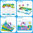 thumbnail image 5 of Mengwoha 224 Pieces Creative Mosaic Drill Design Puzzle Set for Kids, Electric Drill and Screwdriver Toy Tool DIY Educational Set, STEM Engineering Construction Projects for Boys and Girls Ages 3-10, 5 of 7