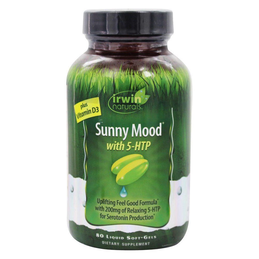 Irwin Naturals Sunny Mood with 5HTP 80 Liquid Softgels