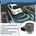 thumbnail image 4 of Unique Bargains No.2843852A3B Sensor de estacionamiento de reversa para Infiniti Q50 2014-2018 Sensor de asistencia de estacionamiento negro 1 Pc, 4 of 6