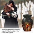thumbnail image 4 of JAGASY Butterfly Burial Urn for Ashes Adult Male and Female - Decorative Keepsake Urn for Ashes for Women - Small Leaf Cremation Urns - Black Funeral Urns for Mom - ( 3 Inch ), 4 of 7