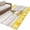 Yellow Grey, variant on Yellow Gnomes 2'x6' Runner Rugs for Hallway Kitchen Bedside Non Slip Washable, Spring Bees Daisy Honey White Floral Entryway Rug Runners with Rubber Backing, Long Carpet Runner for Laundry Room