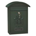 thumbnail image 2 of Mailbox Mail Secure Locking Mail Box 26x10x36cm Decorative Letterbox Box Wall Mount Green, 2 of 8