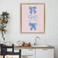 thumbnail image 2 of Stupell Industries Pretty Bows Blue & Pink Gold Framed Floater Canvas Wall Art design by Farida Zaman, 31 x 25, 2 of 9