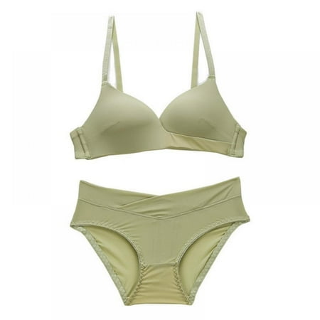 

AVAIL Women s Fashion Sexy Breathable Thin Section No Steel Ring Gather Fashion Comfortable Girl Bra Set