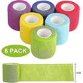 thumbnail image 2 of 6 Rolls Vet Wrap Self Adherent Wrap, Vet Wrap For Dog Cohesive Compression Bandage (5.0cm*4.5m), 2 of 5