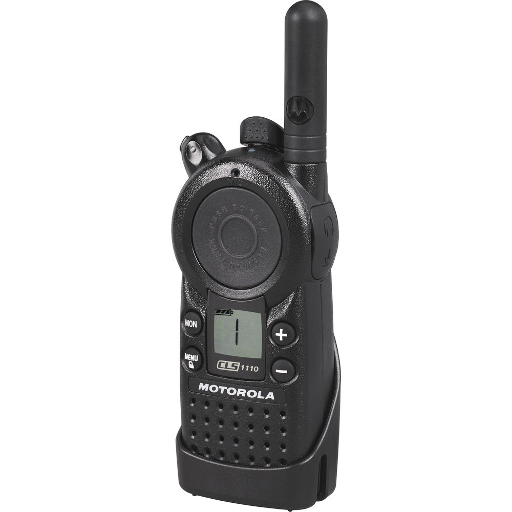 Motorola CLS1110 UHF 1W 1-Channel 2-Way Radio (CLS1110) Base Bundle 