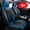 2 Pcs Blue, variant on 2PC universal color matching Pu leather front car seat cover is suitable for car SUV models, driver's seat and passenger seat