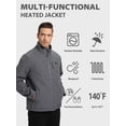 thumbnail image 2 of PTAHDUS Men’s Heated Jacket with Battery Pack 7.4V, with Hand Warmer Pocket, 2 of 7