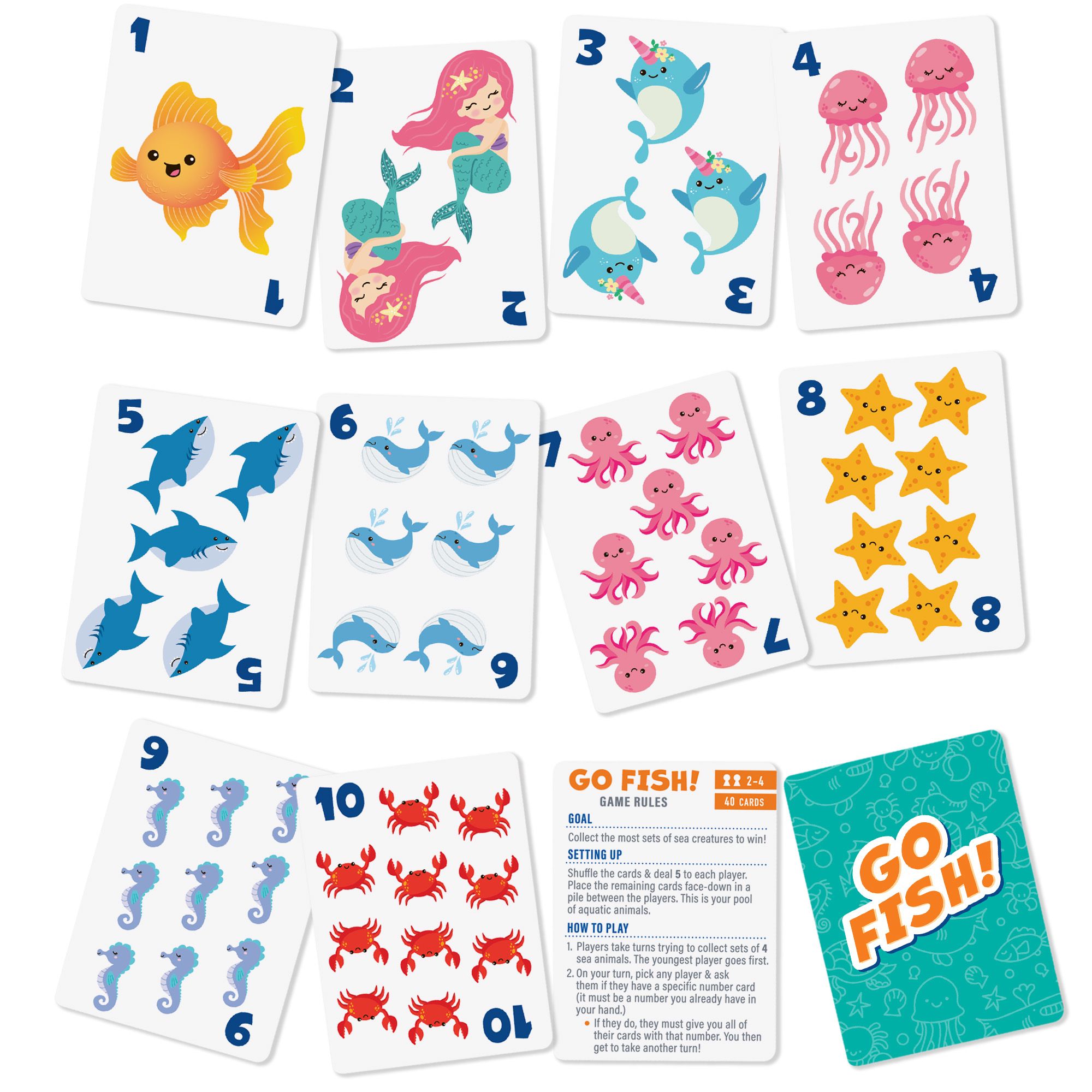 LotFancy Kids Card Games 6-in-1 Set, Ages 3+ photo 7