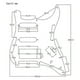thumbnail image 4 of Mirror Guitar Pickguard 11 Holes St Ssh Guitar Scratch Plate With 11pcs Pickguard Screws For St Gui, 4 of 5