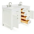 thumbnail image 7 of Ariel H061DWQRVOWHT Bristol 61" Free Standing Double Rectangular Basin Vanity Set - White, 7 of 7