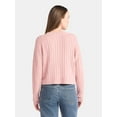 thumbnail image 3 of No Boundaries Pointelle Henley Pullover, Women's, 3 of 10
