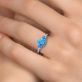 thumbnail image 4 of Gem Stone King 1.56 Ct Oval Cabochon Blue Simulated Opal 925 Sterling Silver Ring, 4 of 6
