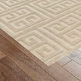 thumbnail image 2 of Teppich Homes Beige Geometric Pattern Wool Area Rug 6x9 - Soft Tufted Carpet for Living and Bedroom Decor, 2 of 7