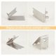 thumbnail image 5 of 20 piezas de clips para estantes de congelador, soporte duradero para estantes de refrigerador y congelador, ganchos de repuesto cuadrados, hebilla de acero inoxidable 201., 5 of 6