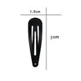 thumbnail image 2 of 36 Pcs Medium Snap Clip Size 30 mm for Girls/Women Black Color - Tik Tik Clips, 2 of 5
