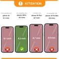 thumbnail image 2 of Funda tipo cartera desmontable Bocasal para iPhone 16 Pro de 6,3 pulgadas, color morado, 2 of 9