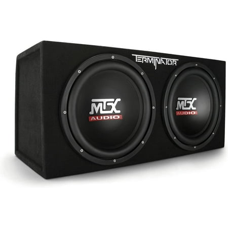 MTX TNE212D 12-Inch 1200-Watt Car Audio Dual Loaded Subwoofer Box Enclosure