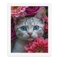 thumbnail image 5 of Paint by Numbers Kit for Adults, Cat Blue Eyes Floral Surround Paint by Numbers, Easy Paint by Numbers Kit for Adults Beginner, DIY Adult Paint by Number Kits on Canvas, 12x16in Home Decor, 5 of 7