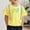 Yellow, variant on CYRBOKO T-shirts for Boys, Crewneck Summer Short Sleeve Cotton Graphic Tees White Size 6T