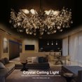 thumbnail image 3 of Lámpara de techo moderna de cristal K9 de 6 brazos, lámpara colgante, accesorio de iluminación para decoración de habitaciones., 3 of 13