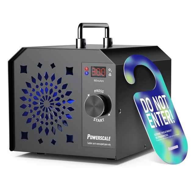PowerScale Ozone Generator 90,000mg/h O3 Intelligent Control Ozone Odor Eliminator Commercial Ozone Machine Odor Removal, For Hom