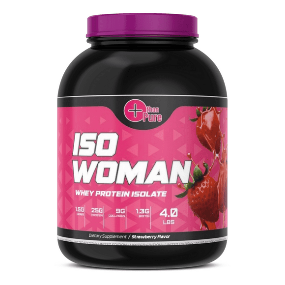 ISO WOMAN 1.8 kg Sabor Fresa – More Than Pure | Proteína para Tonificar sin Azúcar