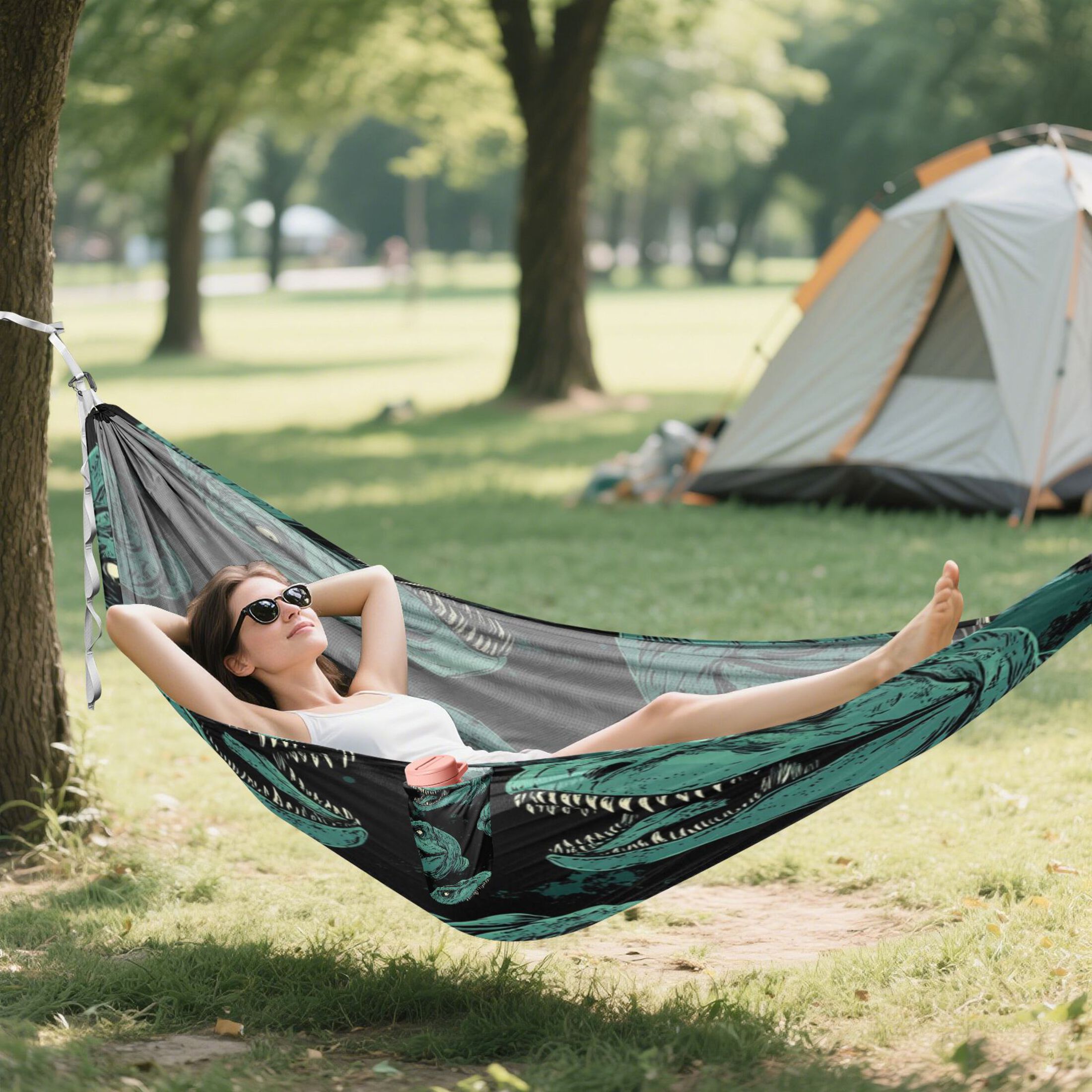 Hammock Camping Hammock Nylon Portable Hammock Travel Camping Hammock Cool Dinosaur