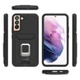 thumbnail image 2 of CoverON For Samsung Galaxy S22 Plus Phone Case, KickStand Ring Credit Card slot Rugged Cover Magnetic holder, Black, 2 of 10