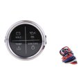 thumbnail image 2 of Medidor de de 2 "4 LED 800-00256 IOS TEMPERATURA DE ACEITE para barco Cromo negro Sunnimix  Indicador de alarma de 4 LED, 2 of 8
