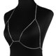 thumbnail image 3 of Collar de arnés de moda, cadena de cuerpo ajustable con diamantes de imitación de aleación para mujer, cadena para el pecho para fiesta, 3 of 5