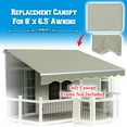 thumbnail image 2 of Sunrise Outdoor 8' x 6.4' Replacement Canopy for Manual Yard Retractable Patio Deck Awning Sunshade （Cover Only, Frame is not Included）-Grey, 2 of 8