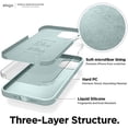 thumbnail image 4 of elago Compatible with iPhone 12 Mini Case, Liquid Silicone Case, Full Body Protection (Screen & Camera Protection) for iPhone 12 5.4 Inch (Green), 4 of 7