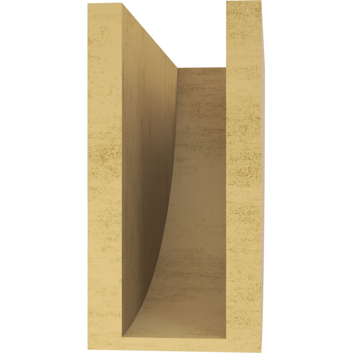 5"W x 15"D x 10"H Classic Durham Rough Cedar Woodgrain TimberThane Corbel, Primed Tan