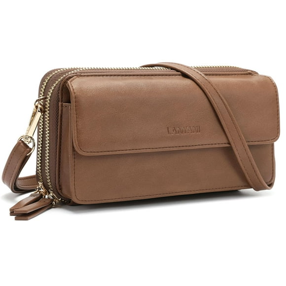 Bolso bandolera Lanyani RFID para teléfono, monedero para mujer